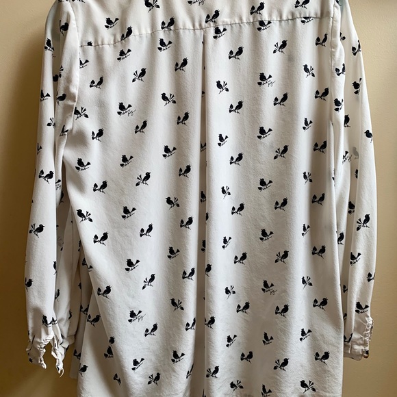 Juicy Couture Silk Bird Blouse - Picture 7 of 8